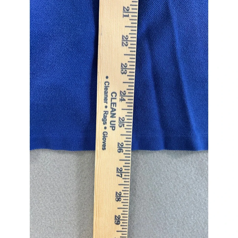 Polo Ralph Lauren Polo Shirt Mens XL Blue‎ Custom Fit Orange Pony Short Sleeve